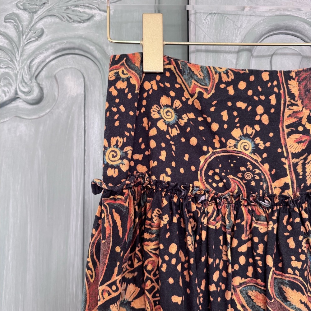 Mara Hoffman Floral Print Maxi Skirt - Orange and Brown - Picture 5 of 10